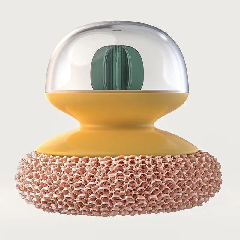 Multifunctional Pot & Pan Cleaning Brush for Kitchen | Bamboo Fiber Scrubber